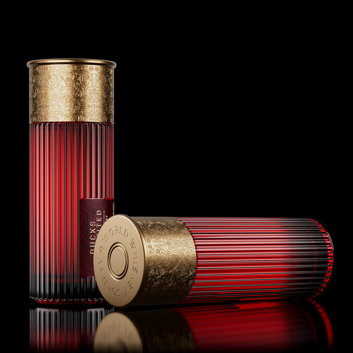 由 Think Bold Studio 精心打造的 Ducks Unlimited Shotgun shell 酒瓶設(shè)計及包裝設(shè)計。